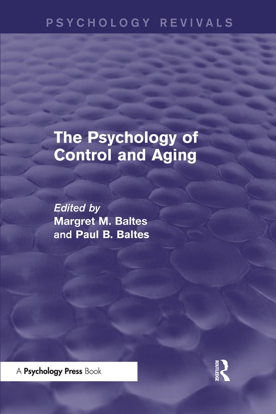 The Psychology of Control and Aging - cover