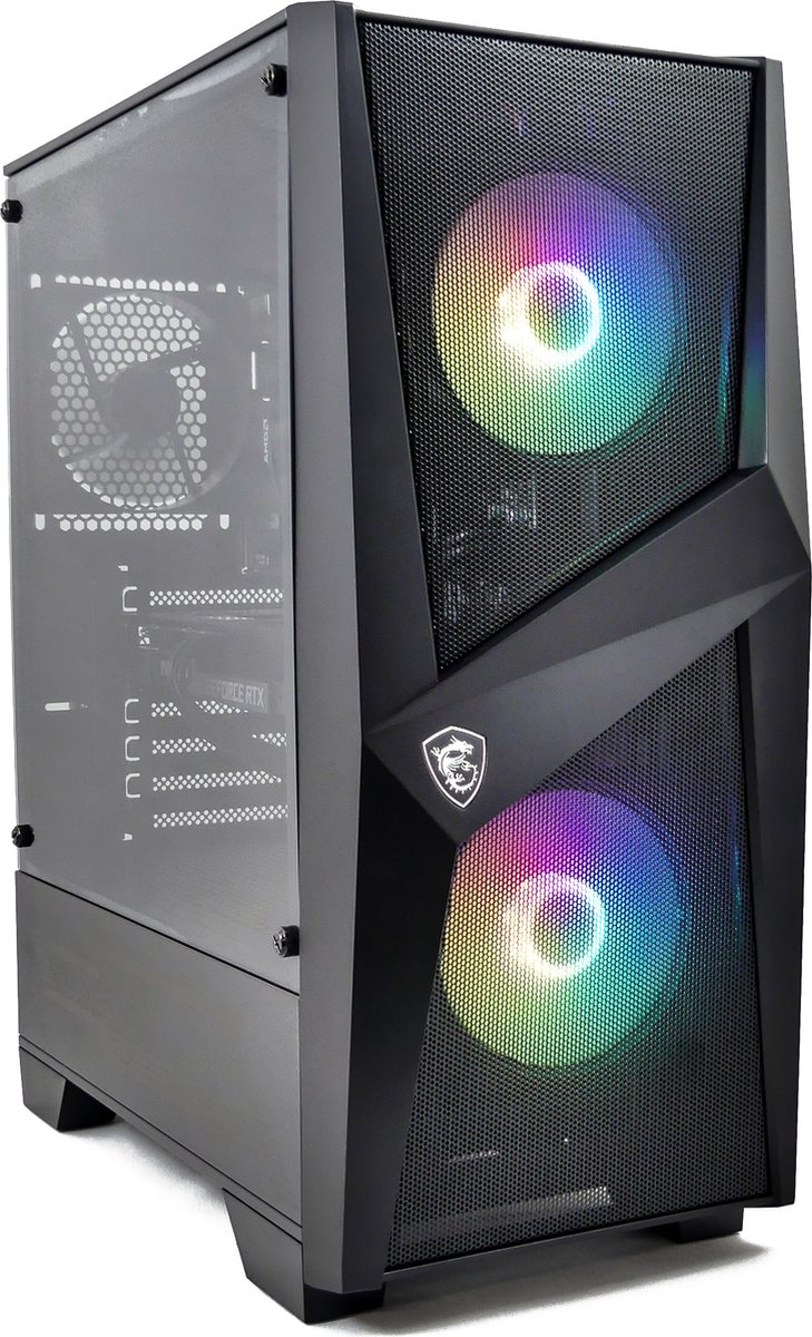 AMD Ryzen 5 5600G Budget / Upgrade RGB Game PC - RX Vega 7 - 16GB RGB RAM - 512GB M.2 - WIFI - Forge 100R