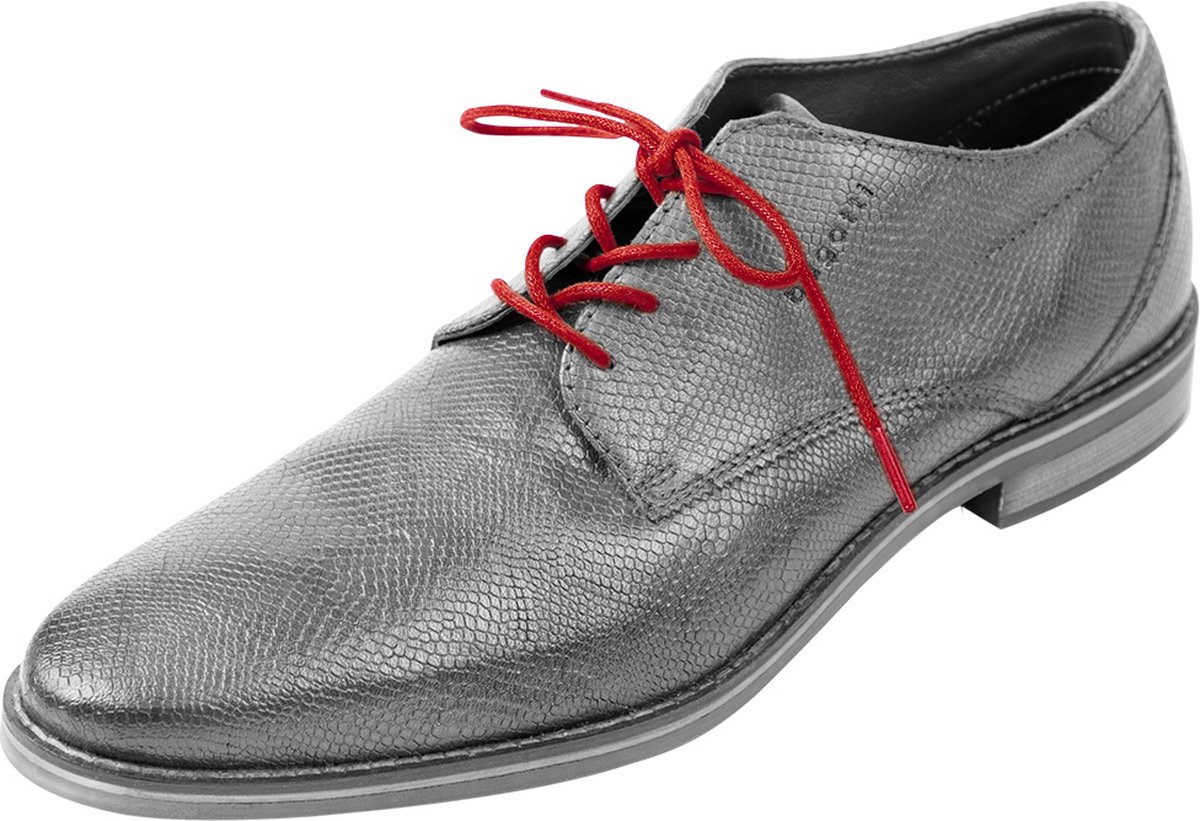 Wax veters | Schoenveters voor nette schoenen | Kleur: Donker rood | Lengte: 90cm | Breedte: 2,5mm