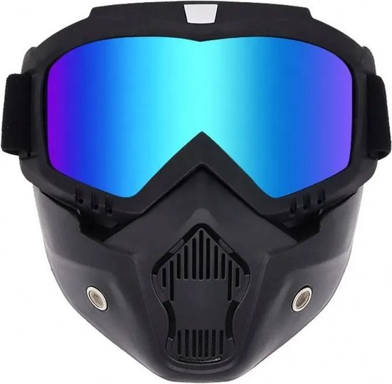 Masque Moto avec Masque - Masque de Ski - Scooter - Anti UV