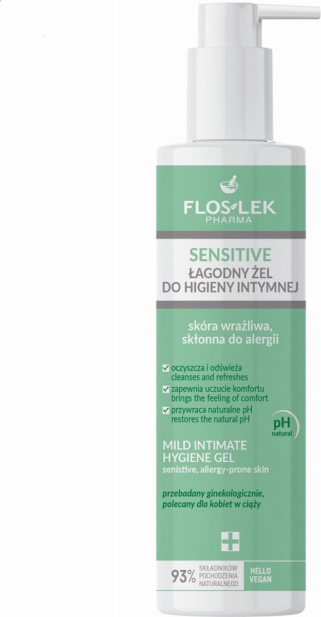 Sensitive zachte intieme hygiëne gel voor de gevoelige huid 225ml