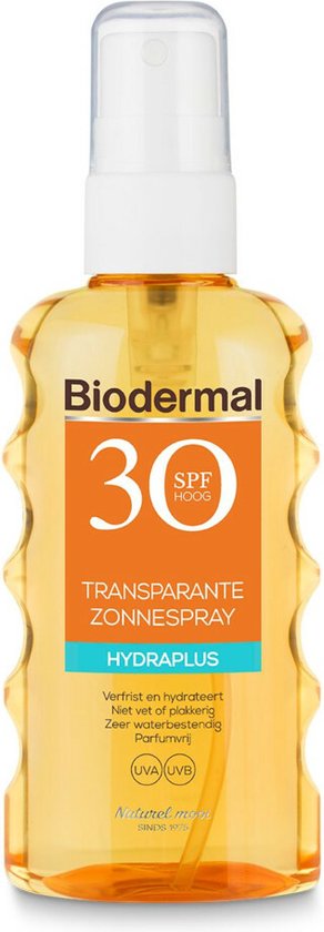 3x Biodermal Zonnespray Transparant SPF 30 175 ml