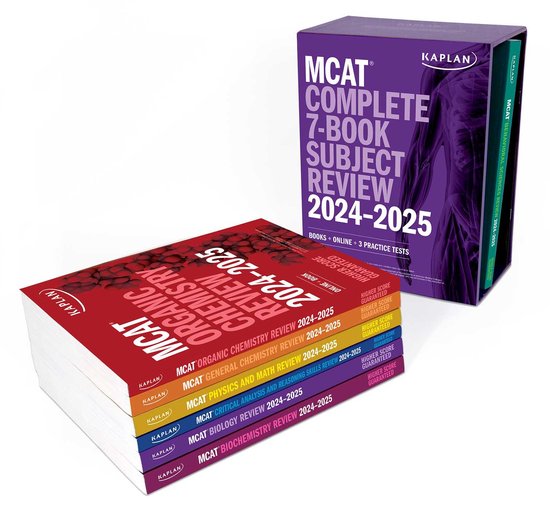 Kaplan test prep mcat complete 7 book subject review 2024 2025