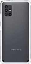 Telefoonglaasje Hoesje Geschikt voor Samsung Galaxy A51 - PVC met TPU randen - Transparant - Beschermhoes - Case - Cover