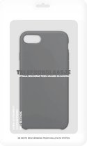Telefoonglaasje Hoesje Geschikt voor iPhone SE (2020) - Siliconen - Zwart - Beschermhoes - Case - Cover