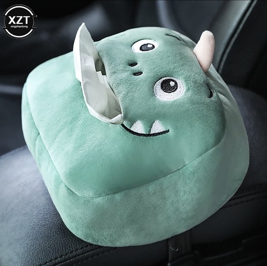 Tissuebox monster - Tissuebox voor in de auto - Super Schattige Tissuehouder Monster - Kinderen - Zakdoekhouder - Dispenser monster - Zakdoeken - Tissue Box - Houder - Bewaardoos - Tissuehouder