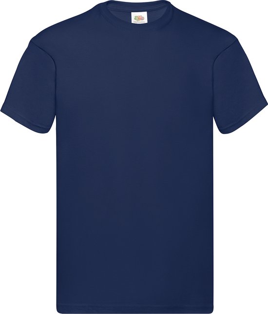 Marine Blauw 2 Pack t-shirt Fruit of the Loom Original maat 3XL