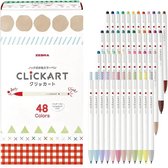 Zebra Clickart Knock Sign 0,6mm Pennen - Set van 48 Colors