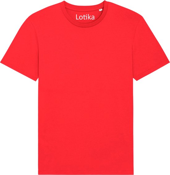 Lotika Daan T-shirt biologisch katoen go red - rood
