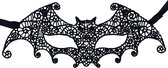 Miresa - Masker Vleermuis / Bat - Halloween Masker - Gala Verkleedmasker - Sexy - Zwart - Kant - MM009