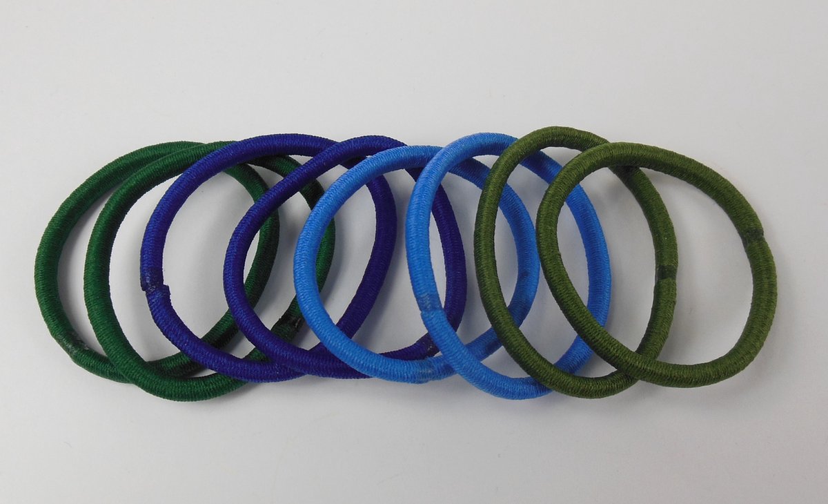 Endless elastiek groen-blauw
