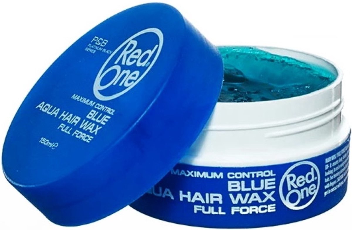 3x Red One Aqua Hair Wax - Blue / Blauw