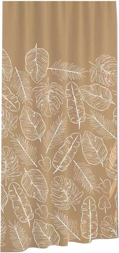 ASDCXZ Douchegordijn palmen strand 180x240 cm, zomer zee zandstrand blauwe hemel tropische planten wasbaar douchegordijnen polyester textiel waterdicht douchegordijn voor badkuip met 12 haken
