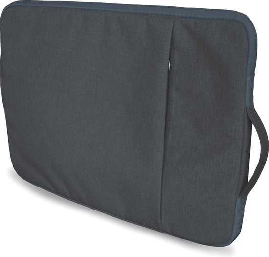 Housse pour ordinateur portable de luxe Coverzs 14 pouces et 15,6 pouces (bleu foncé) - convient pour ordinateur portable 14 pouces et ordinateur portable 15,6 pouces - Housse Macbook avec fermeture éclair - Housse hydrofuge avec poignée