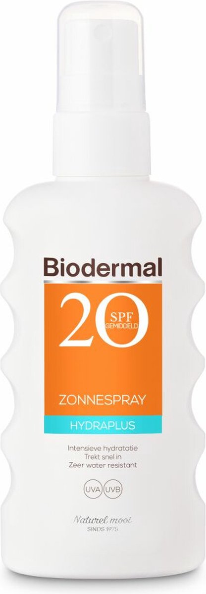 Goedkoopste 2x Biodermal Zonnespray Hydraplus SPF 20 175 ml