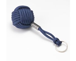 Nautiqo Drijvende sleutelhanger - Blauw - monkey fist - nautisch accessoire