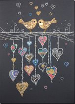 Borduurpakket met Kralen/Parels - ABRIS ART - Birds in Love - Verliefde vogeltjes - kralenborduren