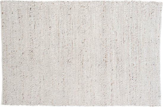 Tapis Loump 300x200 cm laine beige, blanc.