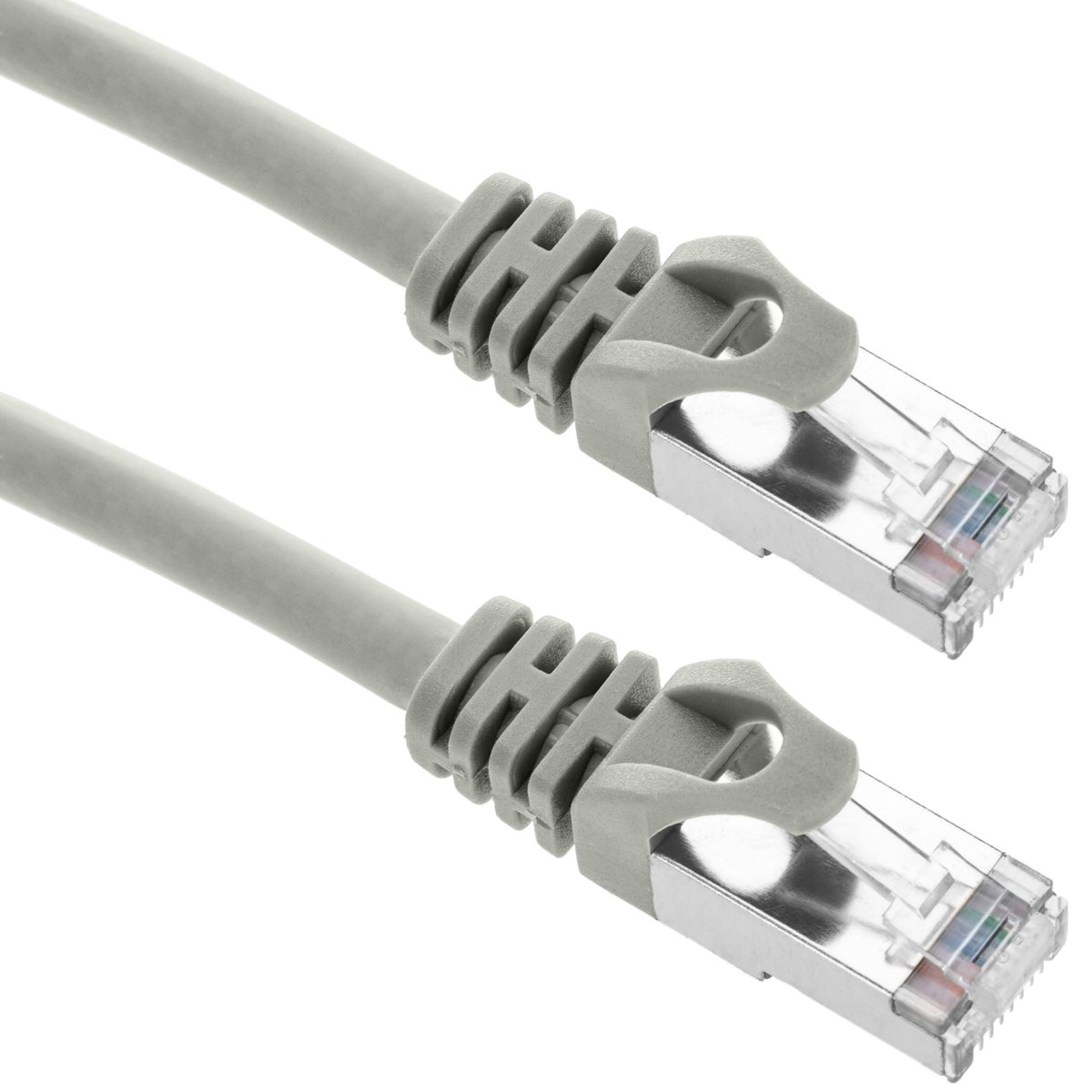 BeMatik - 2 m grijze SFTP Cat.6a Ethernet-netwerkkabel
