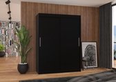 Kleerkast - Denver - Roomy - 2 schuifdeuren - planken - kledingroede - 150 cm