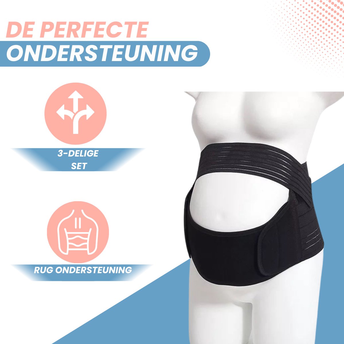 VAIVE Zwangerschapsband - Buikband Zwangerschap - Zwanger - Bekkenband - Postpartum - Sluitlaken - Zwangerschap Cadeau – foto 6