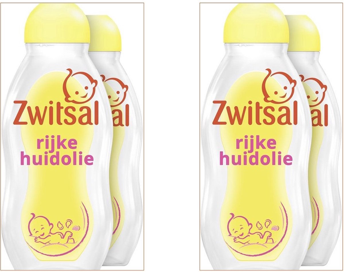 Goedkoopste Zwitsal Baby Rijke Huidolie Voordeelverpakking 4 x 200 ml