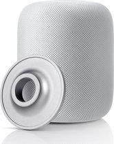 Case2go - Support adapté pour Apple HomePod - Support de haut-parleur antidérapant - Support en métal - Argent