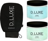 D.Luxe Tan 2x Olie-Vrije Scrub + Exfoliating Mitt