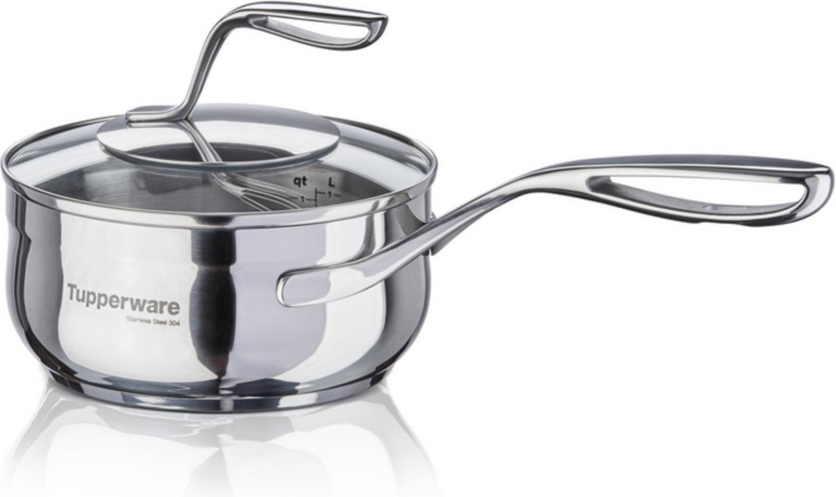 Casserole avec couvercle en acier inoxydable D16cm PREMIUM