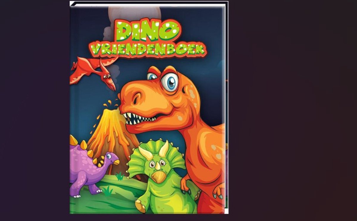 Dinosaurussen Vriendenboek - Dino Vriendenboek - Vriendenboekje Dino's - Dino Boek - Kinderfeestje Cadeau