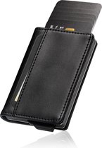 Saetti Wallet Luxury Card Holder Porte-cartes - Noir - Cuir véritable