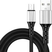 Nylon Micro USB Kabel - Micro naar USB-A - 1m - MICRO1 - Zwart