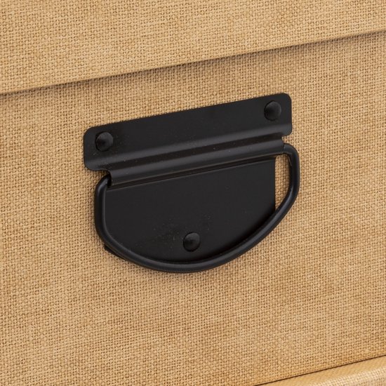 5Five Boîte de rangement / boîte - jaune doré - L30 x W24 x H12 cm - karton solide - Industrialbox