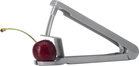 1 kersen- + 1 pruimenontsteker voor keukenkant-en-klaar ontpte vruchten, aluminium, voedselveilig gecoat, roestvrij stalen lemmet, Kernex en Steinex, zilver, 401022E6 van Westmark — afbeelding 5
