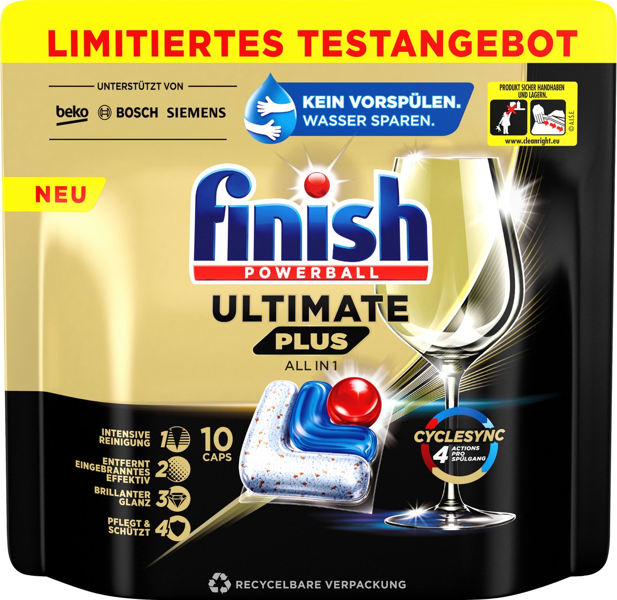 Finish Détergent pour lave-vaisselle Ultimate Plus Infinity Shine 2 x 73  tabs