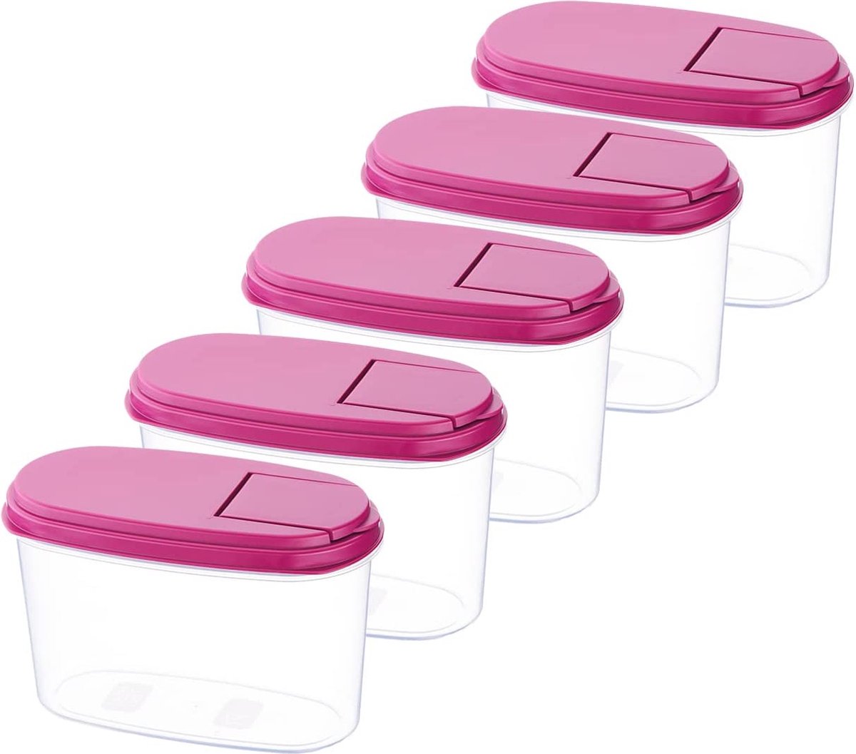Strooidozen strooidozen voorraaddozen Austrian Quality 1L (5 stuks) roze