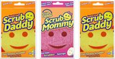 Éponges à récurer Pink Stuff - Scrub Mommy & 2 x Scrub Daddy