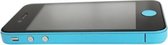 GadgetBay Decor Color Edge iPhone 4 4s Bumper stickers Skin - Lichtblauw