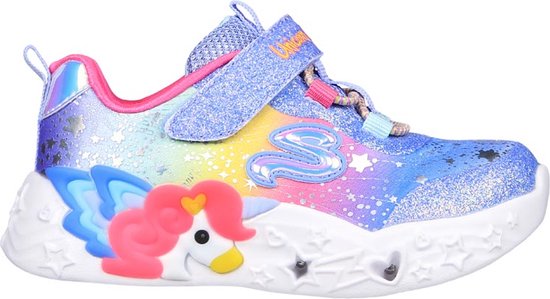 Foto: Skechers unicorn charmer twilight dr meisjes sneakers blauw maat 22