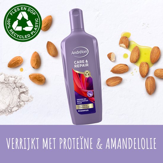 Andrélon Care & Repair Shampoo - 6 x 300 ml - Voordeelverpakking - Andrélon