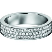 Calvin Klein ring - staal - zirkonia - maat 7 - sale Juwelier Verlinden St. Hubert - van €75,= voor €55,=