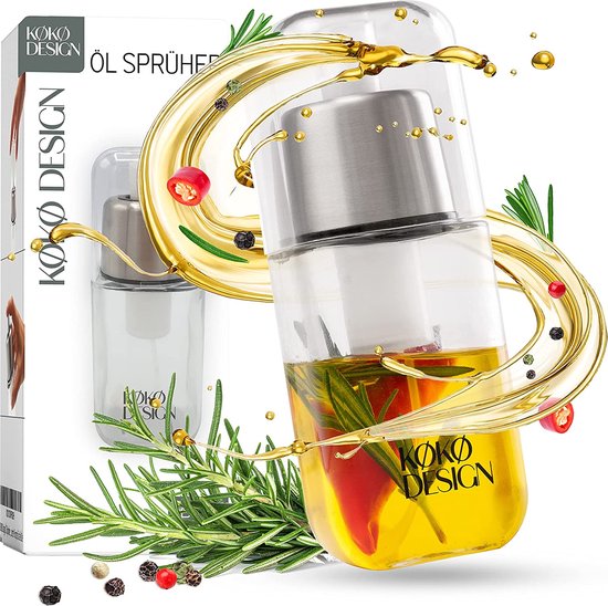 Babyflesje - Pro Line Olieverstuiver (The OriginaI) met Geïntegreerde Pomp, Extra Sterke Verneveling - Vernevelt Alle Oliën - Inclusief Filter voor Chili - Olieverstuiver voor Bakolie