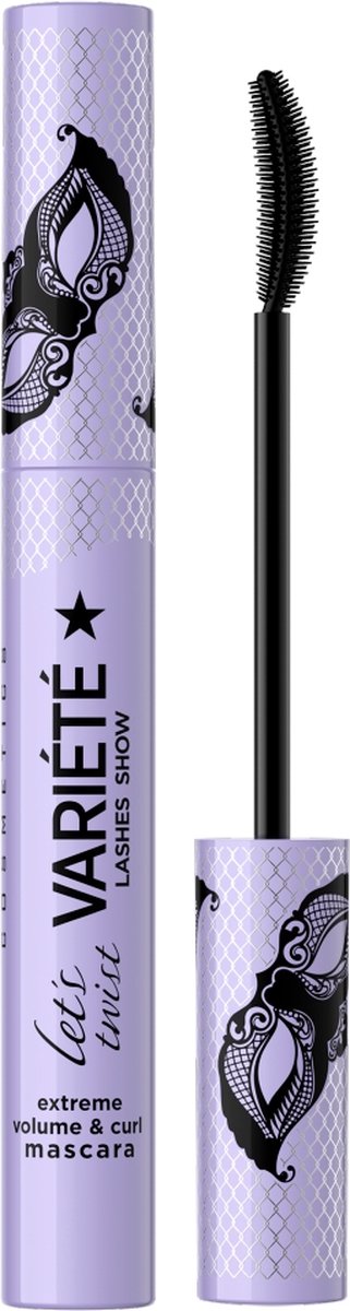 Variete Lashes Show Let's Twist Mascara krullende & volumiserende mascara Zwart 10ml