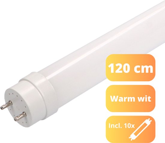 EasySave LED TL Buizen 120 cm - T8 fitting - 2700K - Gaat tot 15 jaar mee - 1850 lm - 10PACK