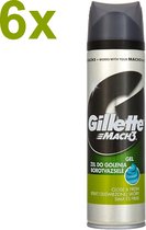Gillette - Mach3 Gel - Close & Fresh - Scheergel/Scheerschuim - 6x 200ml