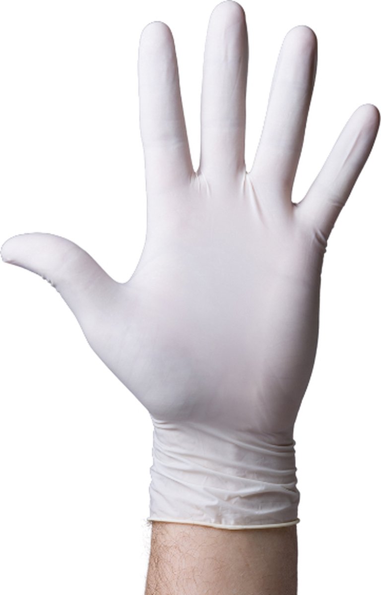 Goedkoopste Romed latex handschoenen poedervrij XS Romed - Wit - Latex - Poedervrij