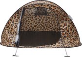 Oh Crabb - pop up tent / festival tent / speeltent + vlaggenlijn - ruime 2/3 persoons tent - panter, jungle - lichtgewicht - camping, festival en kindertent