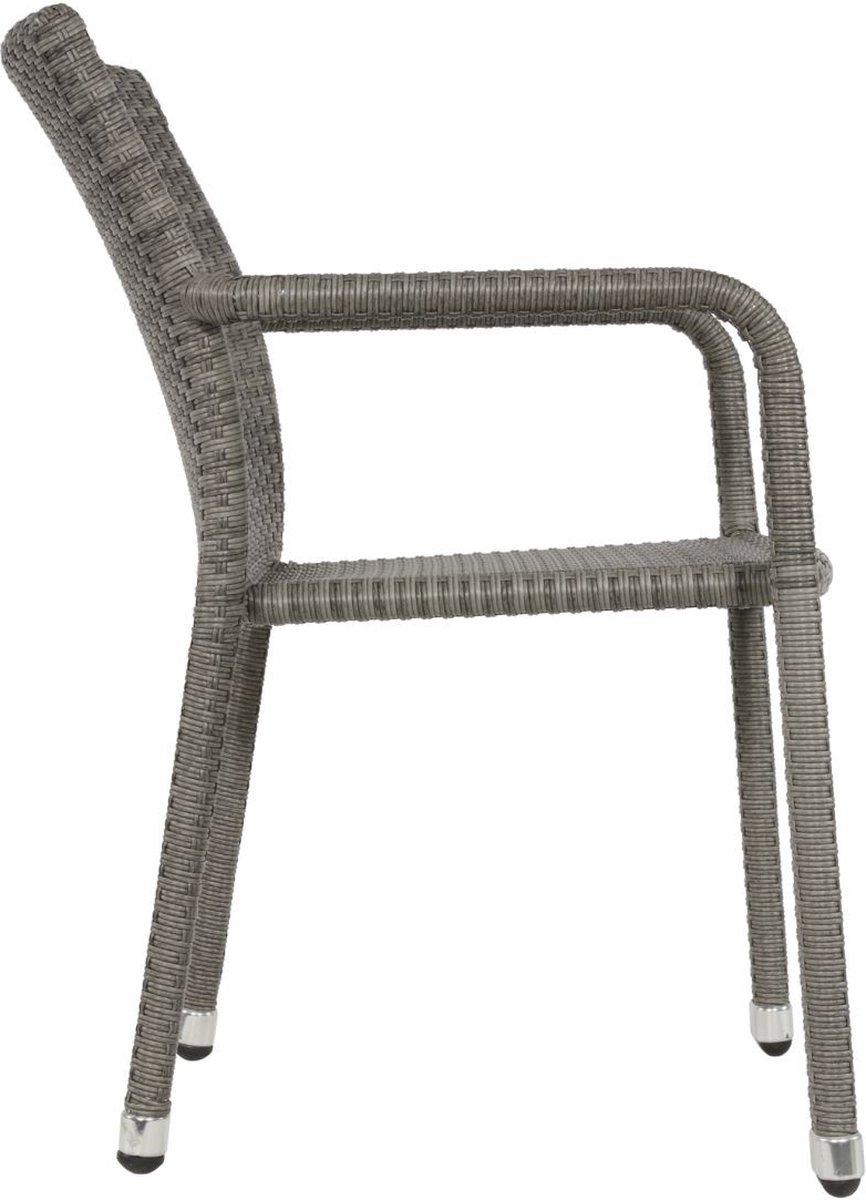 Lesli Living Sol stackable garden chair - grey