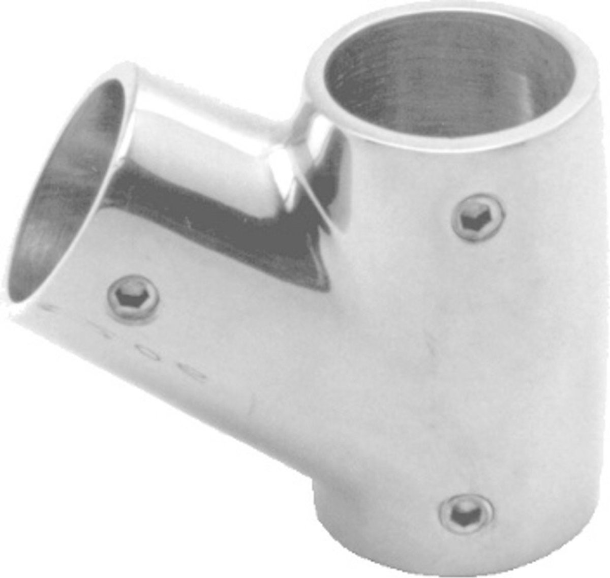 Seilflechter - Railing T-Stuk - 60 Graden - RVS - 22mm - Rechts - Maat: Default