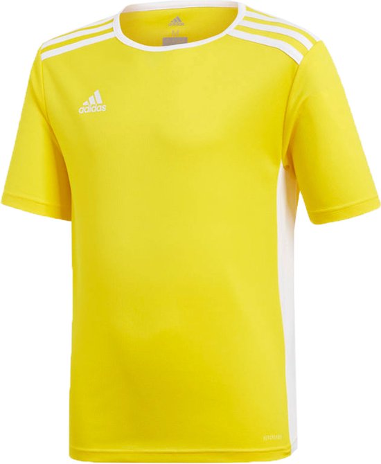 Adidas Entrada 18 Sportshirt - Unisex - geel,wit